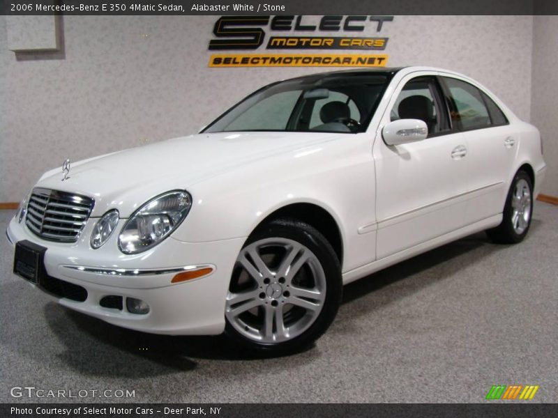 Alabaster White / Stone 2006 Mercedes-Benz E 350 4Matic Sedan