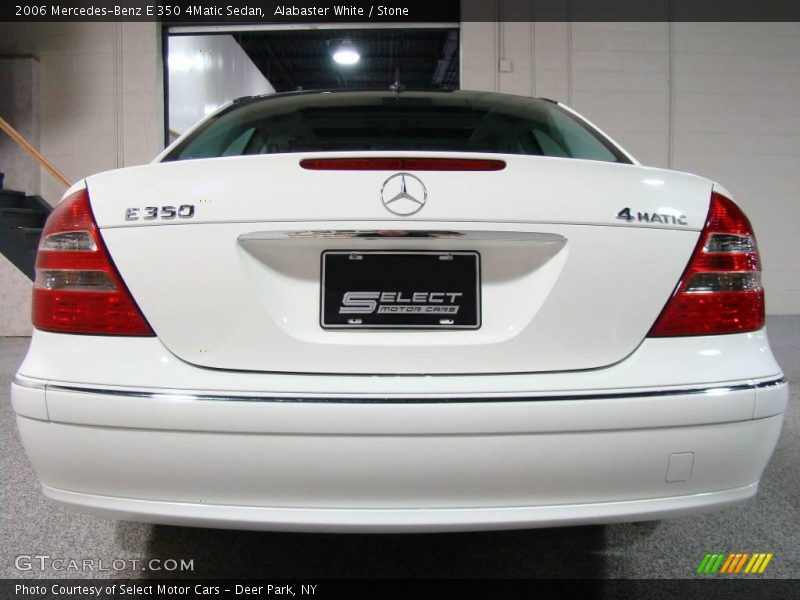 Alabaster White / Stone 2006 Mercedes-Benz E 350 4Matic Sedan
