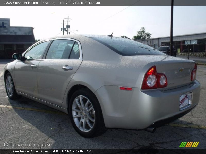 Gold Mist Metallic / Titanium 2009 Chevrolet Malibu LTZ Sedan