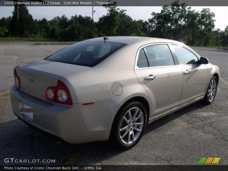 Gold Mist Metallic / Titanium 2009 Chevrolet Malibu LTZ Sedan