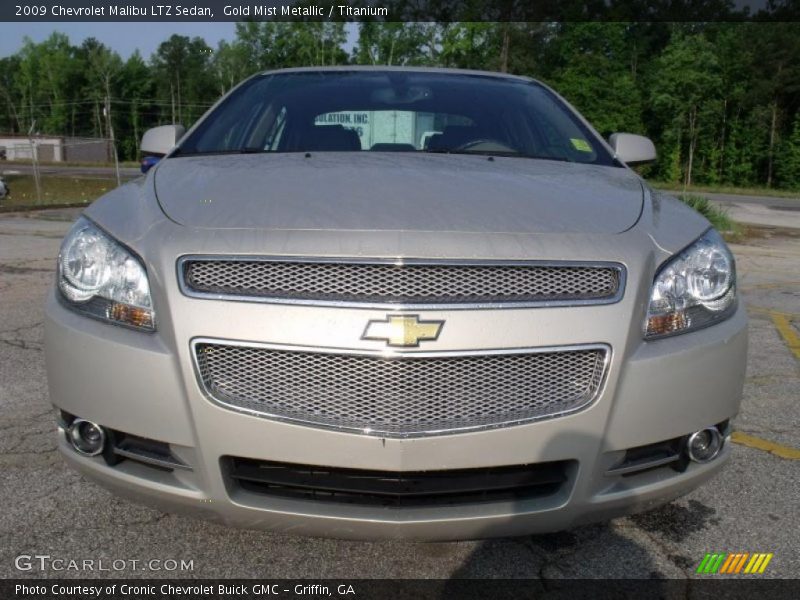 Gold Mist Metallic / Titanium 2009 Chevrolet Malibu LTZ Sedan