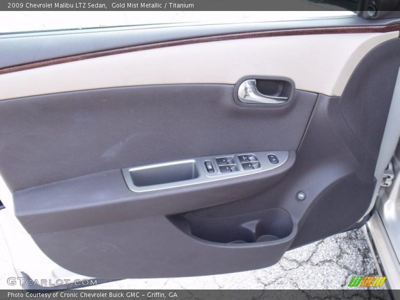 Gold Mist Metallic / Titanium 2009 Chevrolet Malibu LTZ Sedan