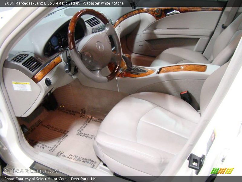 Alabaster White / Stone 2006 Mercedes-Benz E 350 4Matic Sedan