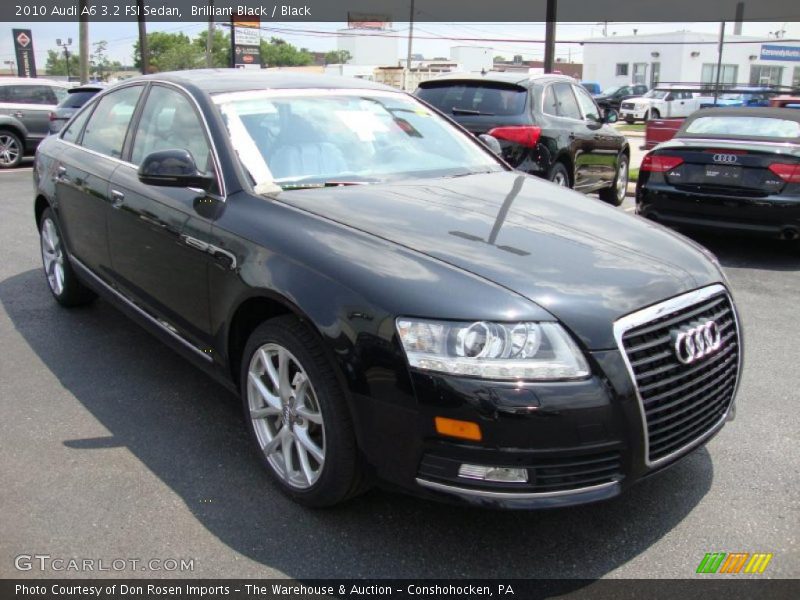 Brilliant Black / Black 2010 Audi A6 3.2 FSI Sedan