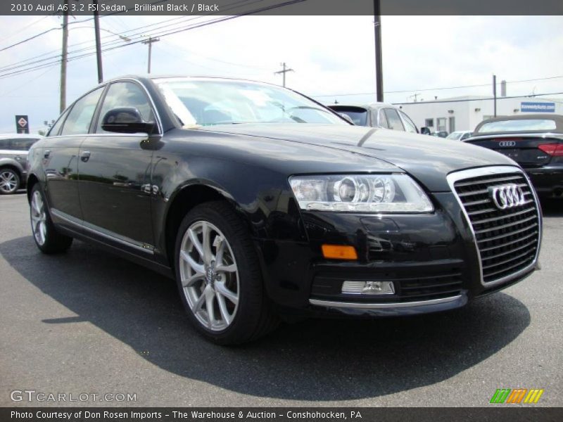 Brilliant Black / Black 2010 Audi A6 3.2 FSI Sedan
