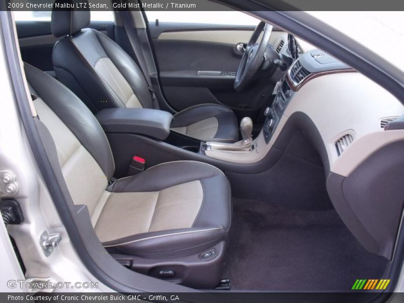 Gold Mist Metallic / Titanium 2009 Chevrolet Malibu LTZ Sedan