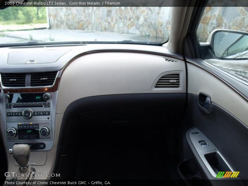 Gold Mist Metallic / Titanium 2009 Chevrolet Malibu LTZ Sedan