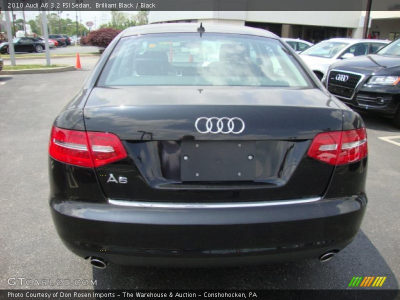 Brilliant Black / Black 2010 Audi A6 3.2 FSI Sedan