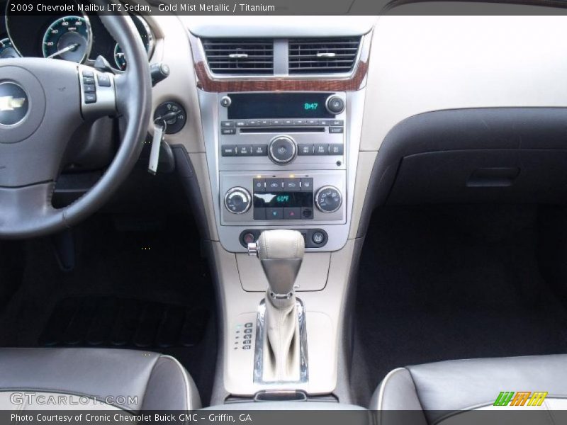 Gold Mist Metallic / Titanium 2009 Chevrolet Malibu LTZ Sedan