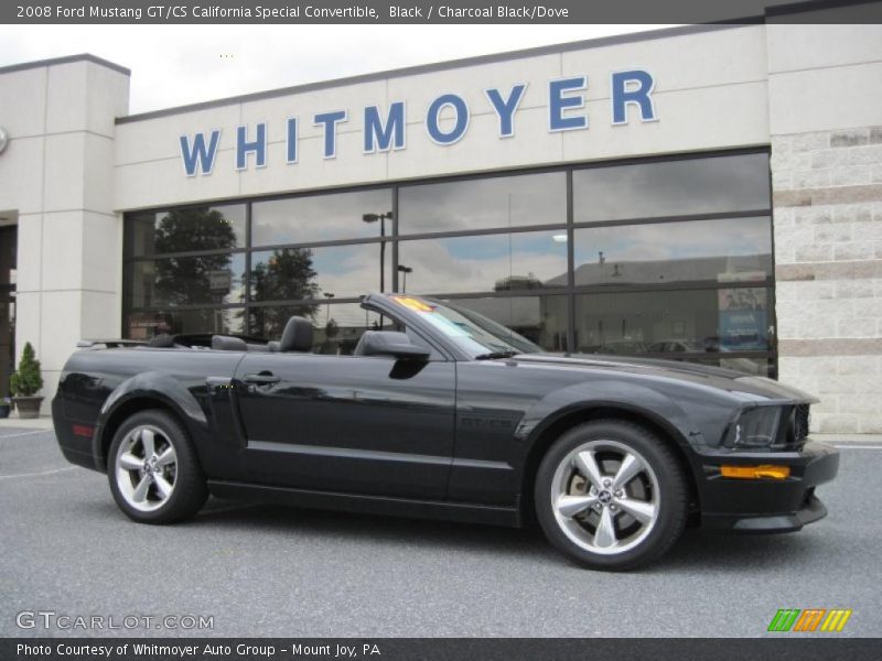 Black / Charcoal Black/Dove 2008 Ford Mustang GT/CS California Special Convertible