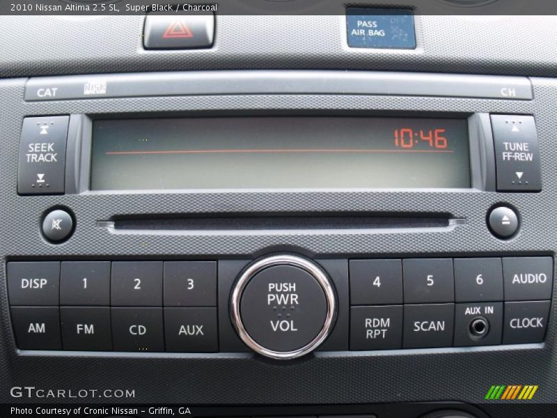 Super Black / Charcoal 2010 Nissan Altima 2.5 SL