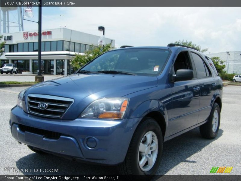 Spark Blue / Gray 2007 Kia Sorento LX