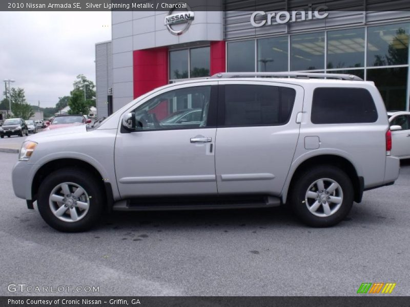 Silver Lightning Metallic / Charcoal 2010 Nissan Armada SE