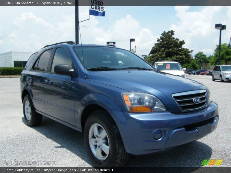 Spark Blue / Gray 2007 Kia Sorento LX