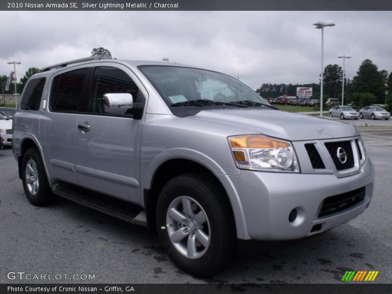 Silver Lightning Metallic / Charcoal 2010 Nissan Armada SE