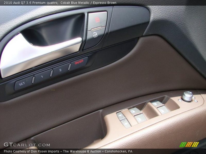 Cobalt Blue Metallic / Espresso Brown 2010 Audi Q7 3.6 Premium quattro