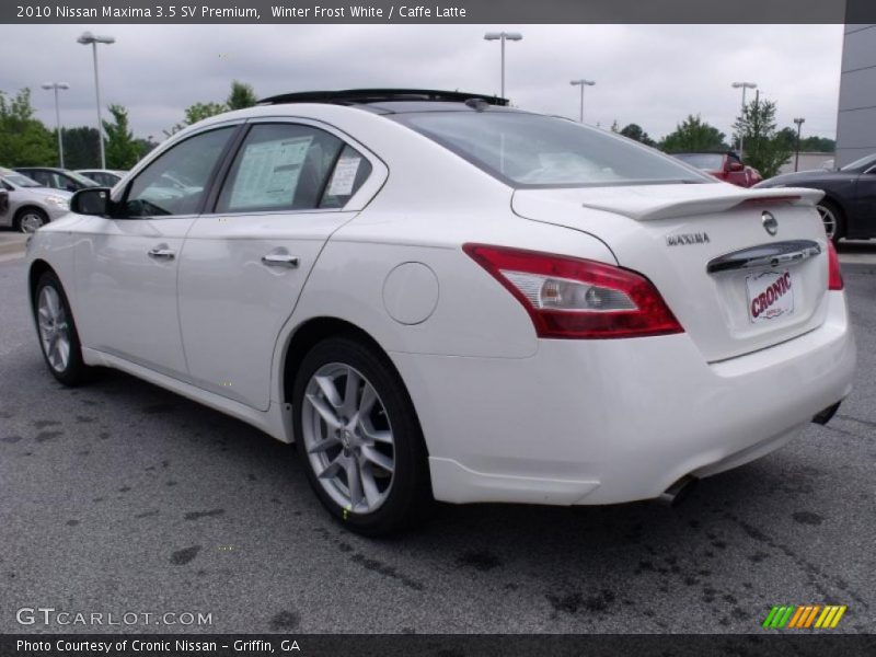 Winter Frost White / Caffe Latte 2010 Nissan Maxima 3.5 SV Premium