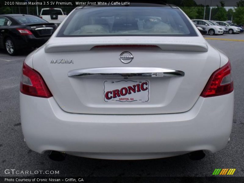 Winter Frost White / Caffe Latte 2010 Nissan Maxima 3.5 SV Premium