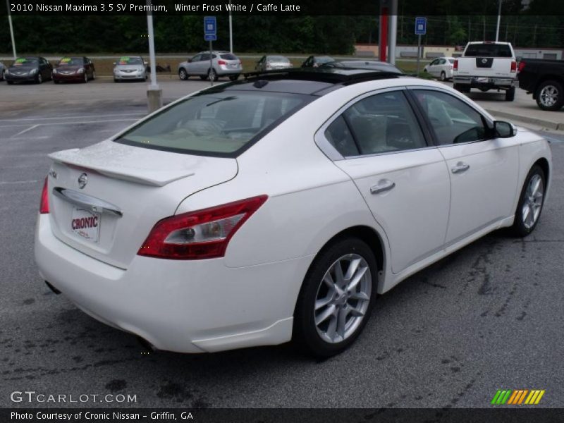 Winter Frost White / Caffe Latte 2010 Nissan Maxima 3.5 SV Premium