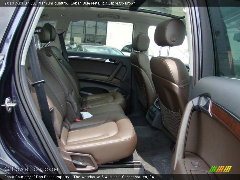 Cobalt Blue Metallic / Espresso Brown 2010 Audi Q7 3.6 Premium quattro