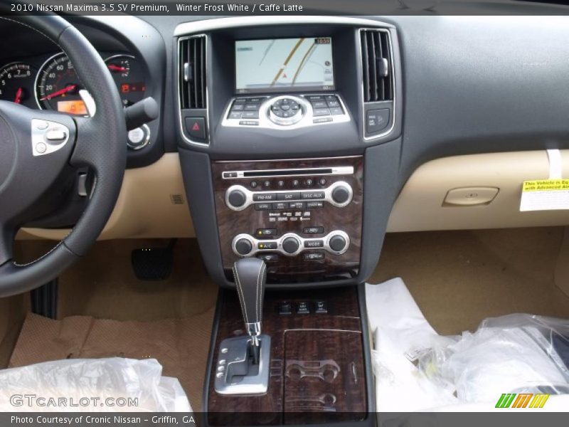 Winter Frost White / Caffe Latte 2010 Nissan Maxima 3.5 SV Premium