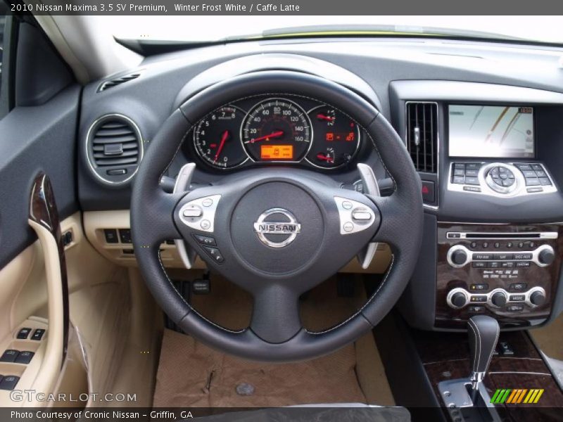 Winter Frost White / Caffe Latte 2010 Nissan Maxima 3.5 SV Premium