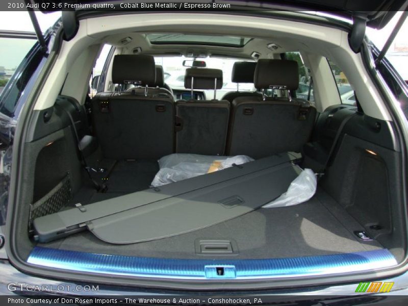Cobalt Blue Metallic / Espresso Brown 2010 Audi Q7 3.6 Premium quattro