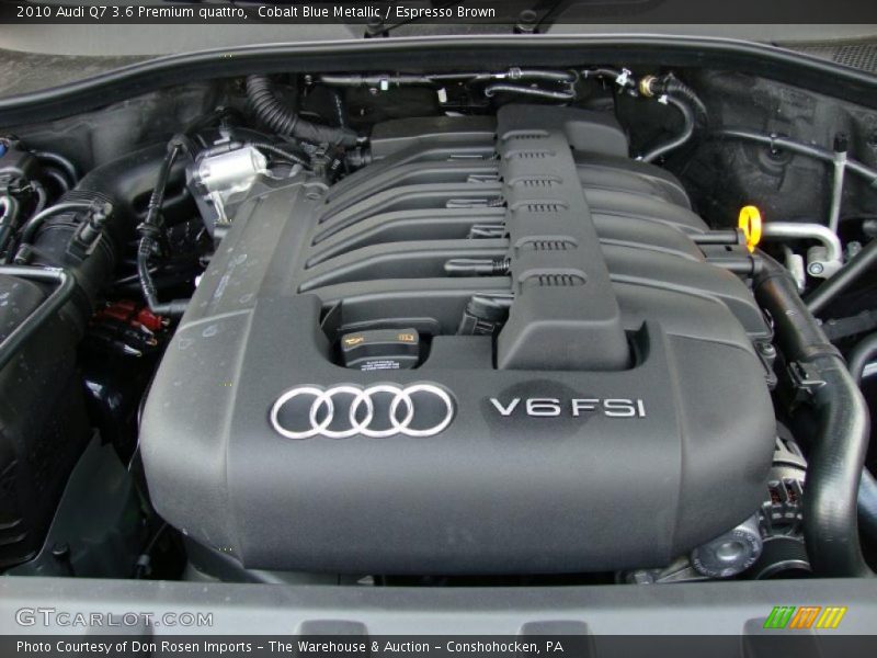 Cobalt Blue Metallic / Espresso Brown 2010 Audi Q7 3.6 Premium quattro