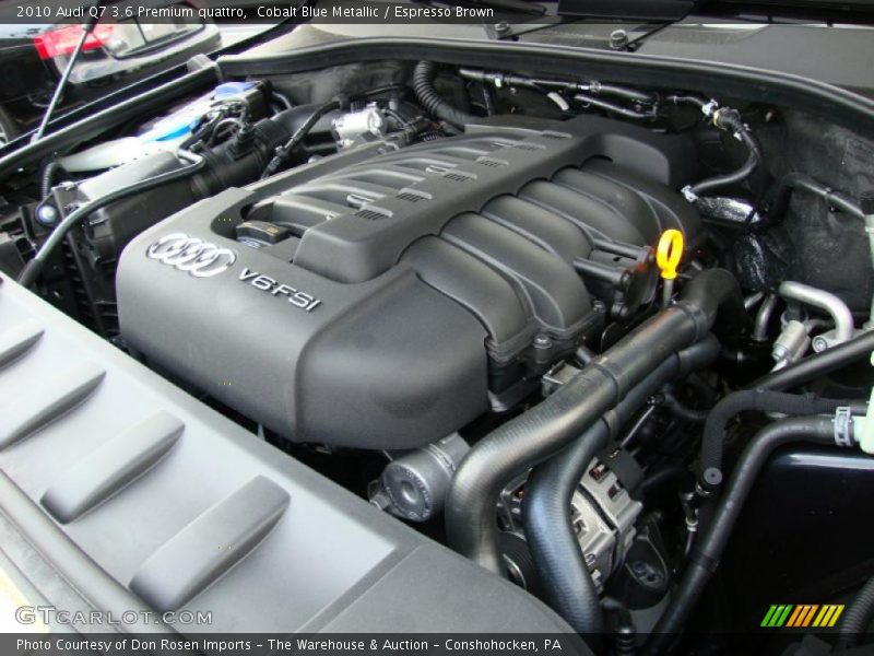 Cobalt Blue Metallic / Espresso Brown 2010 Audi Q7 3.6 Premium quattro