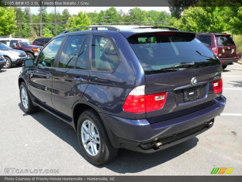 Toledo Blue Metallic / Grey 2005 BMW X5 3.0i