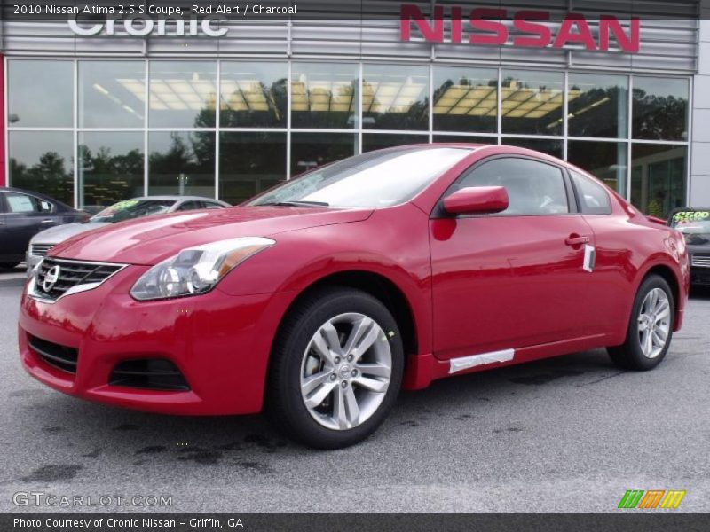 Red Alert / Charcoal 2010 Nissan Altima 2.5 S Coupe