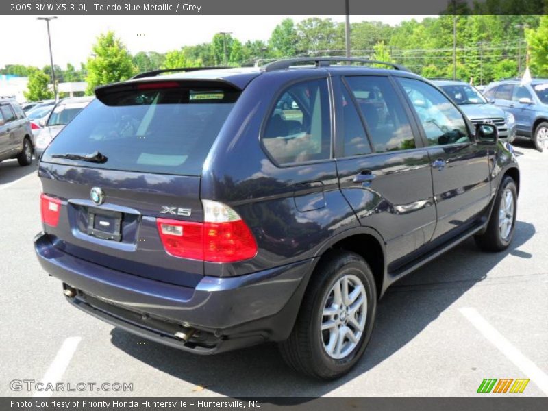 Toledo Blue Metallic / Grey 2005 BMW X5 3.0i