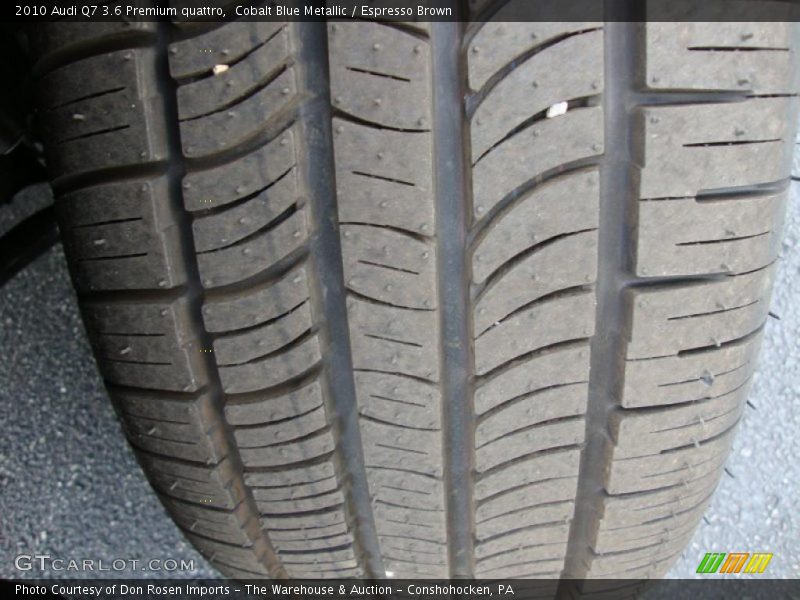 Cobalt Blue Metallic / Espresso Brown 2010 Audi Q7 3.6 Premium quattro