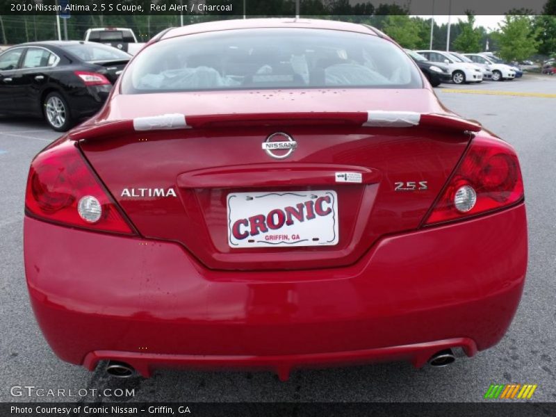 Red Alert / Charcoal 2010 Nissan Altima 2.5 S Coupe