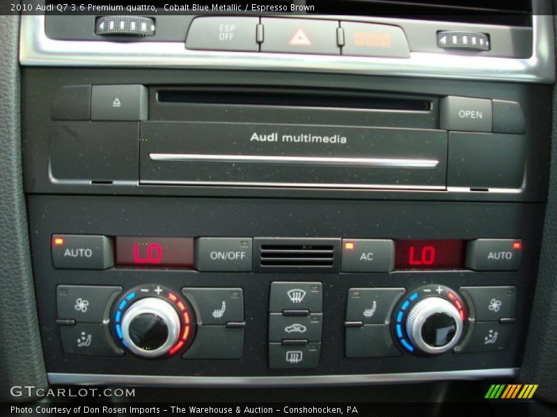 Cobalt Blue Metallic / Espresso Brown 2010 Audi Q7 3.6 Premium quattro