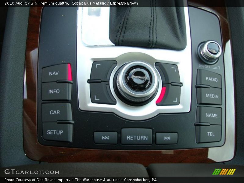 Cobalt Blue Metallic / Espresso Brown 2010 Audi Q7 3.6 Premium quattro