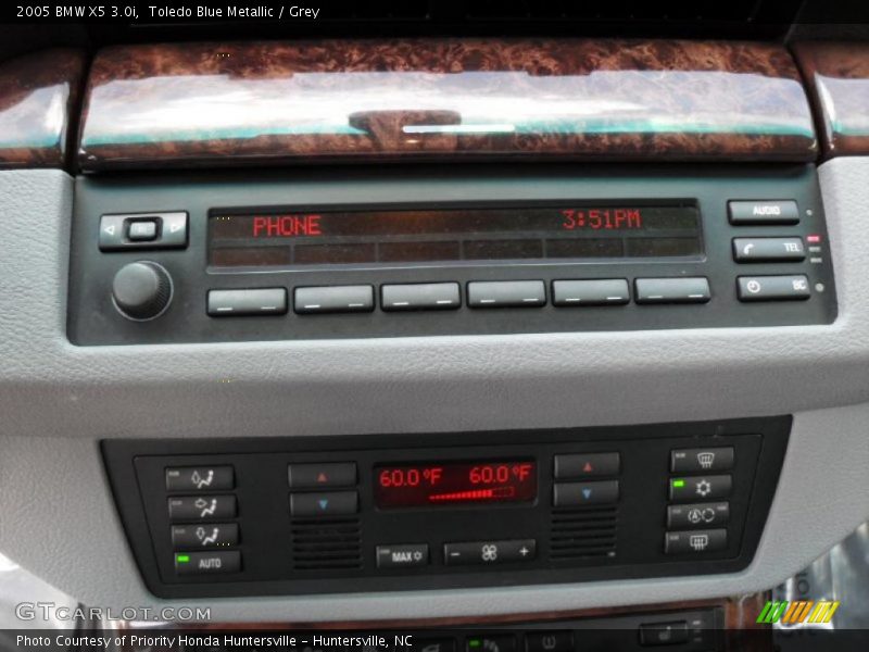 Toledo Blue Metallic / Grey 2005 BMW X5 3.0i