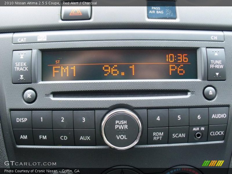 Red Alert / Charcoal 2010 Nissan Altima 2.5 S Coupe