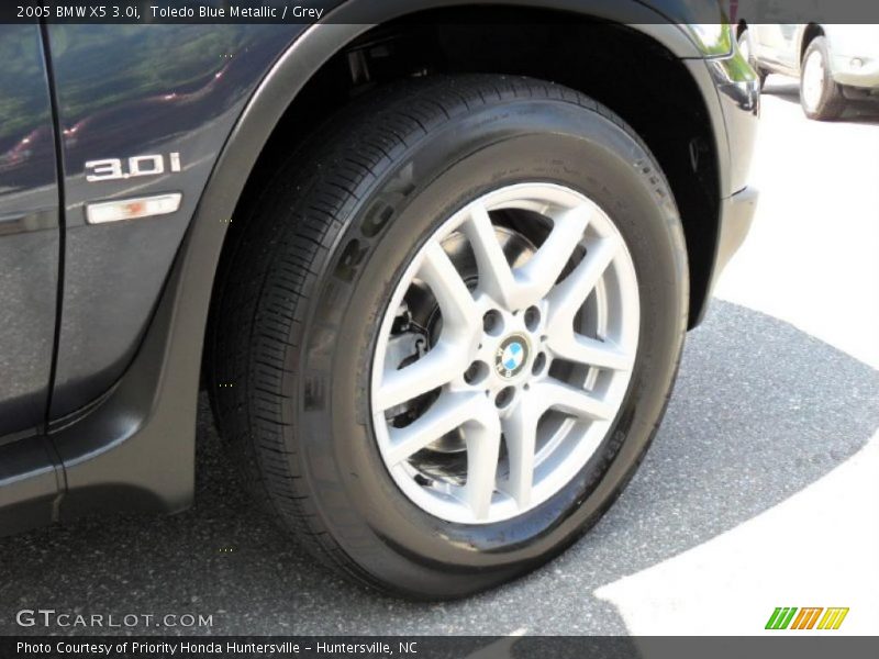 Toledo Blue Metallic / Grey 2005 BMW X5 3.0i