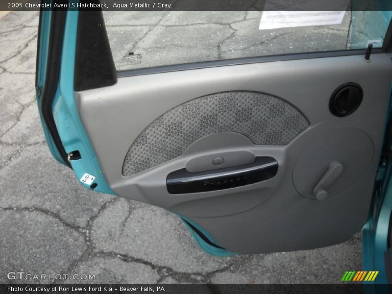 Aqua Metallic / Gray 2005 Chevrolet Aveo LS Hatchback
