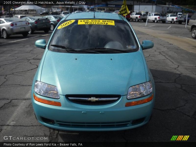 Aqua Metallic / Gray 2005 Chevrolet Aveo LS Hatchback