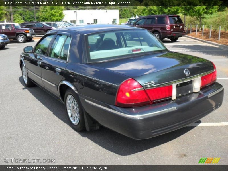 Dark Green Satin Metallic / Light Graphite 1999 Mercury Grand Marquis GS