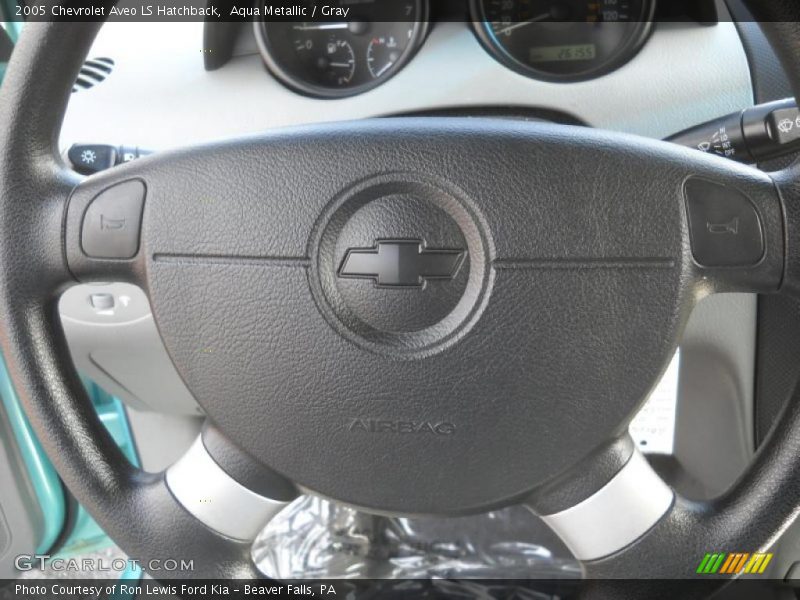 Aqua Metallic / Gray 2005 Chevrolet Aveo LS Hatchback