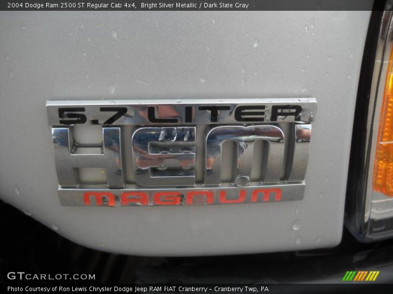 Bright Silver Metallic / Dark Slate Gray 2004 Dodge Ram 2500 ST Regular Cab 4x4