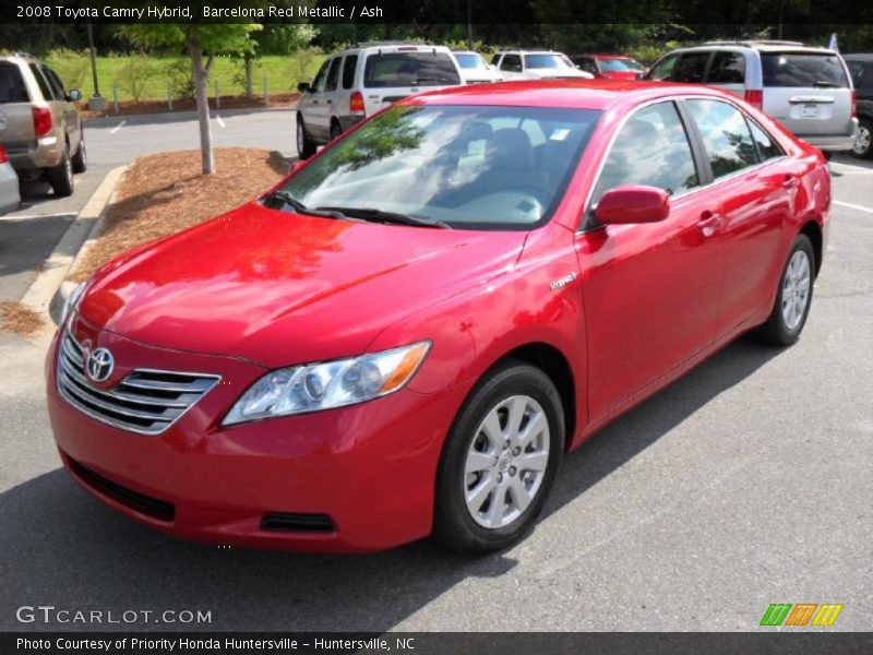 Barcelona Red Metallic / Ash 2008 Toyota Camry Hybrid