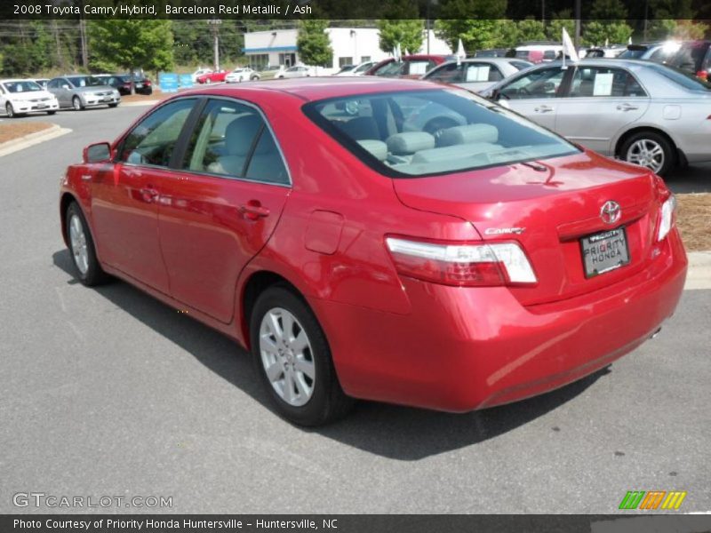 Barcelona Red Metallic / Ash 2008 Toyota Camry Hybrid