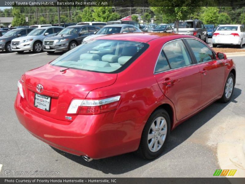 Barcelona Red Metallic / Ash 2008 Toyota Camry Hybrid