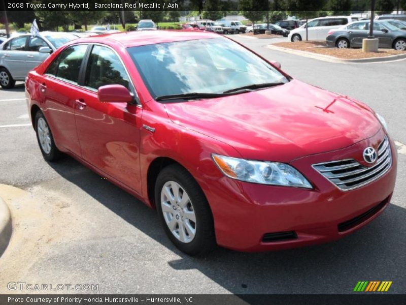 Barcelona Red Metallic / Ash 2008 Toyota Camry Hybrid