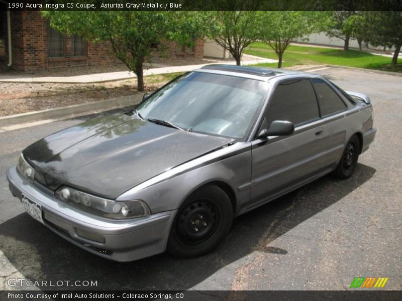 Asturias Gray Metallic / Blue 1990 Acura Integra GS Coupe