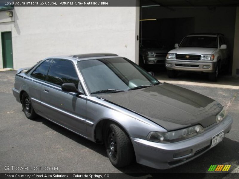 Asturias Gray Metallic / Blue 1990 Acura Integra GS Coupe